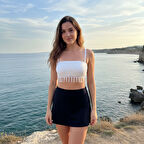 Kadın Püsküllü Beyaz Renk Büstiyer BB2031