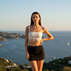 Kadın Püsküllü Ecru Renk Büstiyer BB2032