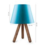 North Home Ahşap Ayaklı Abajur Kumaş Başlık 2 ' li Fırsat Ürünü