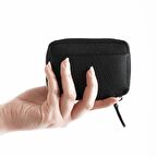 Hakiki Deri Fermuarlı Unisex Mini Cüzdan, El Yapımı, Hediye