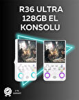 R36 Ultra 128GB Taşınabilir Oyun Konsolu – 4” IPS Ekran, 30.000+ Oyun, WiFi Destekli