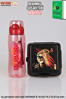 "DEKOMUS CEP DEFTERİ HEDİYELİ" YENİ SEZON LİSANSLI GALATASARAY 700 ML MATARA VE 2 KATLI BESLENME KABI / LUNCH BOX SETİ