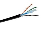 Erse Cat-6 Utp Pe Awg 4x2x23mm2 Harici Pvc Data Kablosu Siyah Kılıflı ( 50 metre )