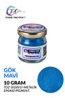 Sedefli Metalik Toz Pigment Boya / Gök Mavi / Epoksi Için 10 GRAM