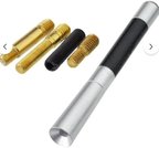 Universal Alüminyum Karbon Fiber Otomobil Anten Çubuğu, Gri, Tam Fonksiyonlu, Güçlü Çekim (Siyah)