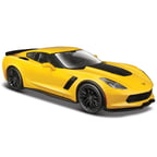 maisto 1:24 2015 corvette z06 model araba - sarı