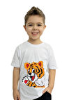 Aslan Baskılı Çocuk Tişörtü | %100 Pamuk, Şık ve Rahat Tasarım