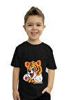 Aslan Baskılı Çocuk Tişörtü | %100 Pamuk, Şık ve Rahat Tasarım