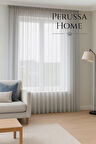 Perussa Home Şantuk Tül Perde Modern 1 E 2,5 Pileli Yıkaması Kolay Salon Oturma Odası Için