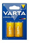 Longlife C Orta Pil 2'li 1.5V Alkalin