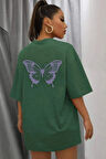 Unisex Butterfly Baskılı Tasarım T-shirt