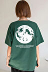 Unisex The Moon Baskılı Tasarım T-shirt