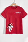Unisex Nasa Baskılı Tshirt