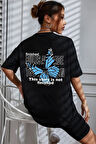 Unisex Kelebek Baskılı Tasarım Tshirt