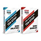 Editör 2024 KPSS Lise Ön Lisans Konu + Soru Tek Kitap 2 li Set Editör Yayınları