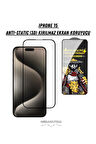 iPhone 15 Anti-Static 3D Toz Tutmayan Kırılmaz Ekran Koruyucu