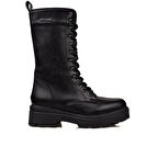 Pierre Cardin Siyah Kalın Taban Bağcıklı Postal Bot PC-52402