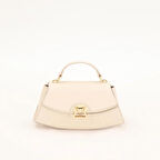 Levidor Krem Oval Kadın El Çantası