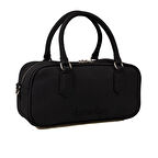 Benetton Siyah Geniş Kadın Çapraz Nano Çanta BNT 1621