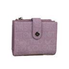 Benetton Lila Monogram Eskitme Kadın Kartlık Cüzdan BNT 1310