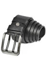 DeepSEA Erkek Siyah Çift Dilli %100 Hakiki Deri 4,5 cm Spor Kemer 2402614