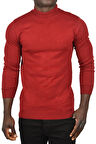 DeepSEA Erkek Bordo Yarım Balıkçı Yaka Tüylenmeyen İnce Triko Kazak 2505502