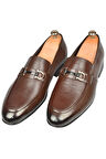 DeepSEA Erkek Kahve Tokalı Klasik Ortopedik Hafif Taban Hakiki Deri Casual Ayakkabı Loafer 2509976