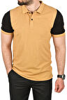 DeepSEA Erkek Camel Dar Kesim Pamuklu Polo Yaka Tişört Slim Fit Nefes Alan Kıvrılmaz Polo Yaka Tişört 2503022