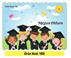 Karne Kabı Kılıfı Ürün Kodu:165(Mezun Oldum-Kepli) 20 Adet