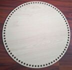 Ahşap 35 cm çapında plaka