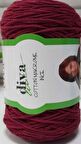Diva pamuk makrome bordo (ince)