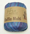 Himalaya rafya,  raffia multi , mavi ebruli