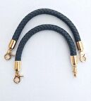 Örme çanta sapı, lacivert renk