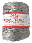 Açık gri renk 5 mm jumbo polyester makrome