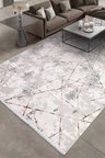 ANATOLIA HALI / FLORYA-Krem/Kahve - Özel Ölçü-Salon, Oturma Odası ve Koridor Halısı