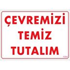 Pvc Levha quot;Çevremizi Temiz Tutalımquot; 25*35 cm