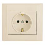 Defne krem topraklı priz