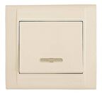 Defne krem ışıklı anahtar