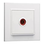 Karea beyaz tv anten priz geçişli