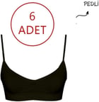 FOREVER MORE 6'lı Kadın Ince Pedli Askılı Dikişsiz Esnek Büstiyer