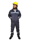 İş Takımı (mont+pantolon) Reflektörlü %100 Pamuk