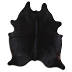 Hakiki Deri Dana Postu Düz Siyah 200 x 210 cm - 62484