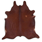 Hakiki Deri Dana Postu Düz Kahve 210 x 210 cm - 57357