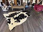 HAKİKİ DERİ DANA POSTU SİYAH - BEYAZ 195 x 250 - 0701000171