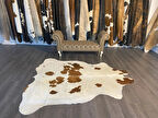 HAKİKİ DERİ DANA POSTU KAHVE - BEYAZ 205 x 230 - 0801000002