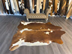 HAKİKİ DERİ DANA POSTU KAHVE - BEYAZ 225 x 255 - 0801000025