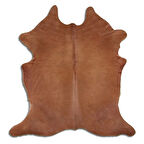 Hakiki Deri Dana Postu Düz Kahve 210 x 210 cm - 58872