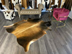 HAKİKİ DERİ DANA POSTU MIX KAHVE 185 x 220 - 1001000092