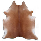 Hakiki Deri Dana Postu Düz Kahve 180 x 200 cm - 58497