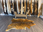 HAKİKİ DERİ DANA POSTU KAHVE ZEBRA 200 x 230 - 1101000003